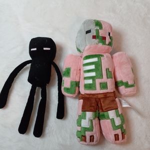Minecraft Toys Minecraft Zombie Pigman And Enderman Plush Poshmark
